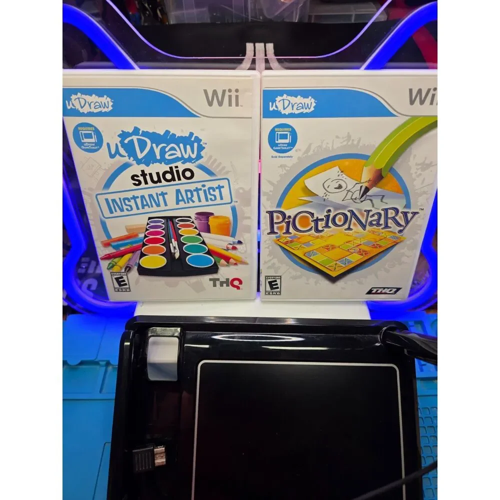 uDraw Drawing Tablet Black with games for Nintendo Wii